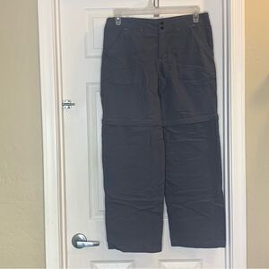 Kathmandu women’s hiking pants convertible shorts gray size 10